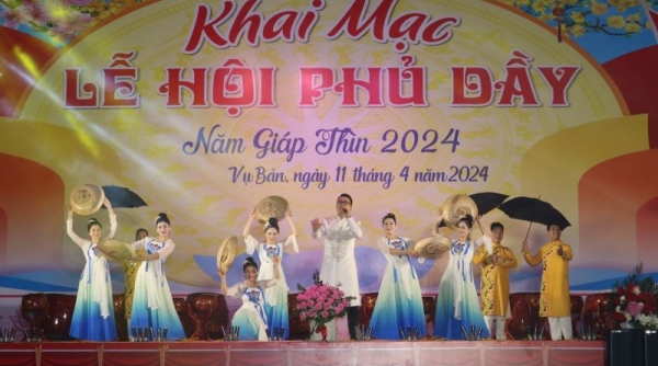 Nam Định: Khai mạc Lễ hội Phủ Dầy năm 2024