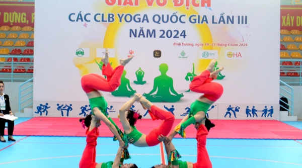 Thanh Hóa xếp thứ nhì toàn đoàn tại Giải cúp CLB Yoga quốc gia năm 2024