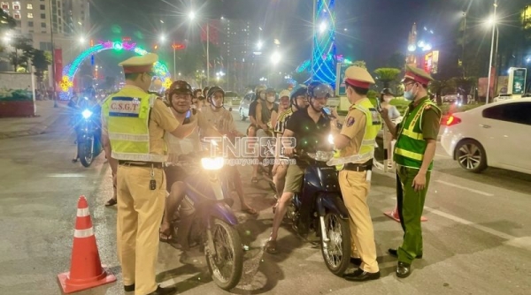 Thái Nguyên: Xử lý gần 300 trường hợp vi phạm giao thông trong ngày đầu kỳ nghỉ Lễ