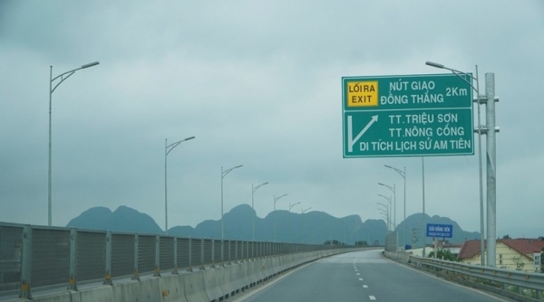 Khai thác trở lại nút giao Đồng Thắng nối với tuyến cao tốc Mai Sơn - Quốc lộ 45