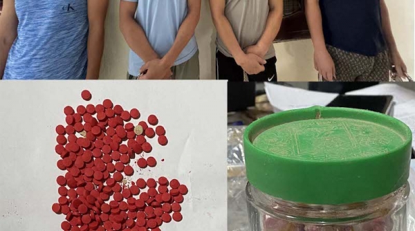 Công an Thanh Hóa bắt nhóm đối tượng tàng trữ và tổ chức sử dụng trái phép chất ma túy