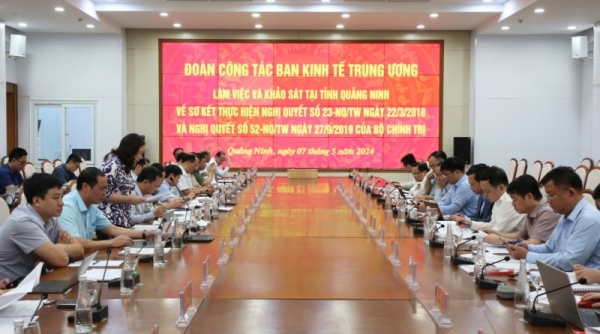 Đoàn công tác Ban Kinh tế Trung ương làm việc và khảo sát tại tỉnh Quảng Ninh