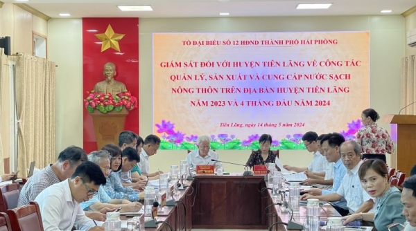 Hải Phòng: Giám sát công tác quản lý, sản xuất và cung cấp nước sạch nông thôn trên địa bàn huyện Tiên Lãng