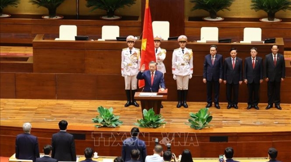 Tân Chủ tịch nước Tô Lâm tuyên thệ trung thành với Tổ quốc, Nhân dân và Hiến pháp trước Quốc hội khi nhậm chức