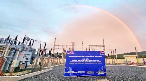 Đóng điện dự án Đường dây và TBA 110 kV Vĩnh Lộc, Thanh Hóa
