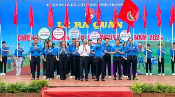 Thanh Hóa ra quân Chiến dịch thanh niên tình nguyện hè 2024