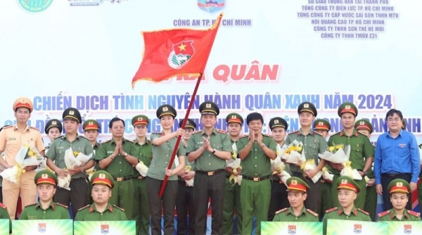 Công an TP. Hồ Chí Minh ra quân chiến dịch Hành quân xanh 2024