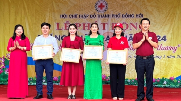 Hoạt động của Hội Chữ thập đỏ tỉnh Quảng Bình đạt gần 20,6 tỷ đồng trong 6 tháng đầu năm 2024