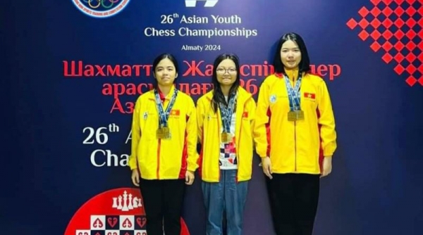 Kỳ thủ Quảng Ninh giành 2 HCV Giải Vô địch Cờ vua trẻ Châu Á 2024