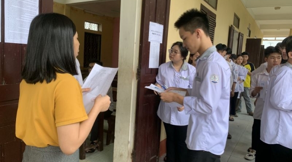 Nam Định: Không có thí sinh nào vi phạm quy chế thi môn Ngữ Văn