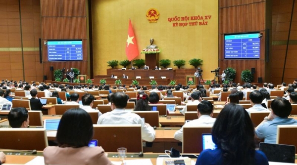 Quốc hội biểu quyết thông qua Luật Thủ đô sửa đổi