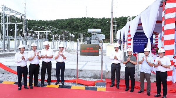 Đóng điện hoàn thành công trình Đường dây và TBA 110kV Kiến Thụy, Hải Phòng chào mừng kỷ niệm 55 năm ngày thành lập EVNNPC