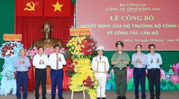 Bổ nhiệm Thượng tá Lê Mạnh Hùng làm Phó giám đốc Công an tỉnh Đồng Nai