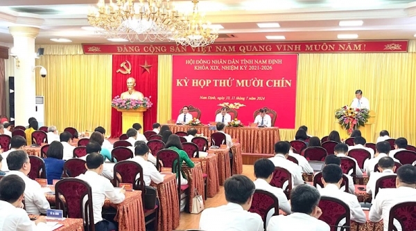 Khai mạc kỳ họp thứ mười chín HĐND tỉnh Nam Định khóa XIX, nhiệm kỳ 2021 - 2026