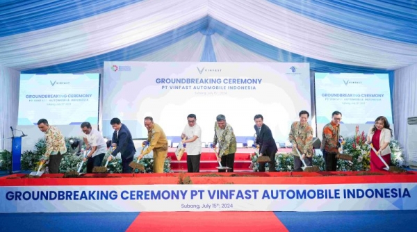 Vinfast chính thức động thổ nhà máy lắp ráp  xe điện tại Indonesia