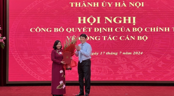 Trưởng Ban Dân vận Trung ương giữ chức Bí thư Thành ủy Hà Nội