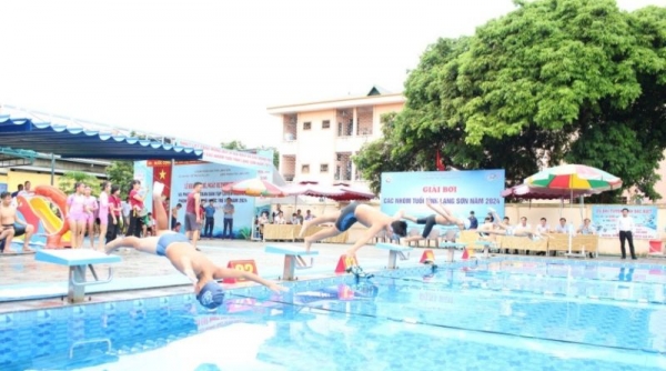 Lạng Sơn: Hơn 100 vận động viên tham gia Giải bơi các nhóm tuổi năm 2024