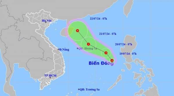 Biển Đông xuất hiện áp thấp nhiệt đới giật cấp 8