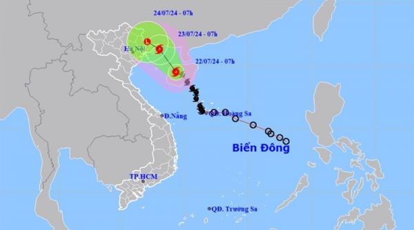 Bão giật cấp 10 tiến thẳng vào Quảng Ninh - Hải Phòng