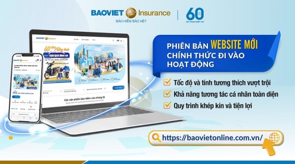 Bảo hiểm Bảo Việt chính thức hoạt động giao diện website mới