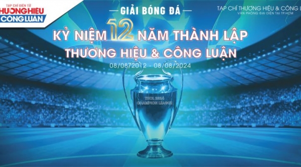 Khởi tranh Giải bóng đá kỷ niệm 12 năm thành lập Tạp chí Thương hiệu và Công luận