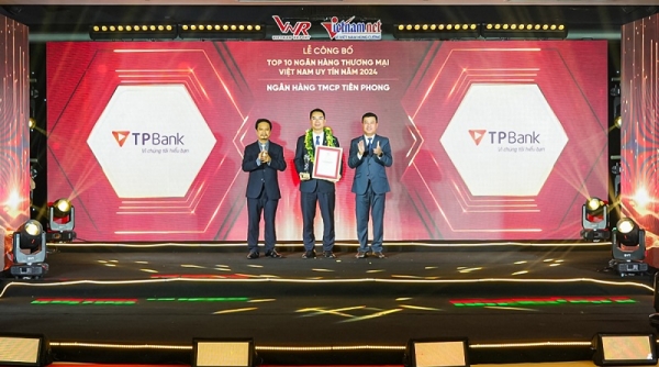 TPBank giữ vững vị trí trong Top 10 ngân hàng Việt Nam uy tín