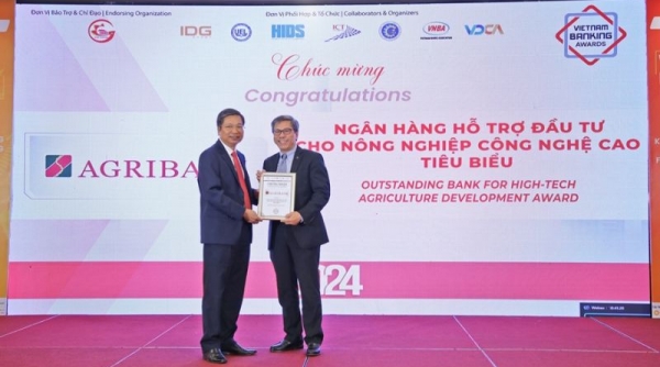 Agribank được vinh danh 3 giải thưởng Ngân hàng Việt Nam tiêu biểu 2024