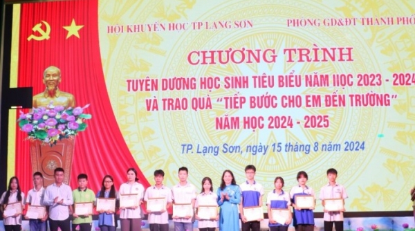 TP. Lạng Sơn: Tuyên dương 125 học sinh tiêu biểu năm học 2023 - 2024