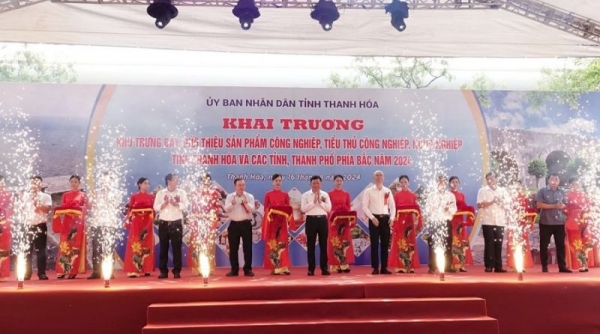 Khai trương khu trưng bày, giới thiệu sản phẩm nông nghiệp, công nghiệp tại Thanh Hóa