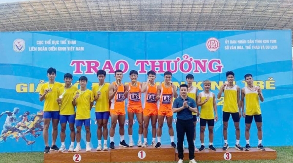 Lạng Sơn: Phá kỷ lục nội dung chạy tiếp sức 4 x 200m nam tại Giải vô địch điền kinh trẻ quốc gia