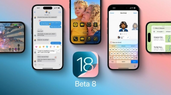 Apple tiếp tục phát hành bản beta thứ 8 của iOS 18 và iPadOS 18