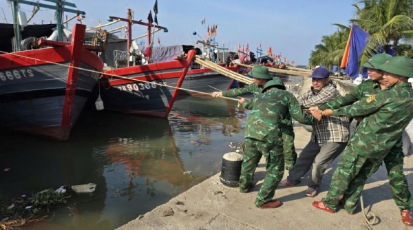 Thanh Hóa huy động hơn 17.000 chiến sĩ và dân quân tự vệ sẵn sàng ứng cứu khi bão số 3 đổ bộ