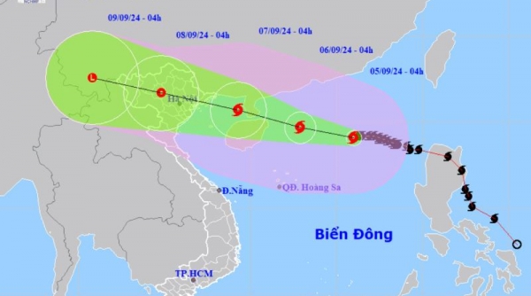 Bão số 3 giật trên cấp 17, hướng thẳng vào vịnh Bắc Bộ