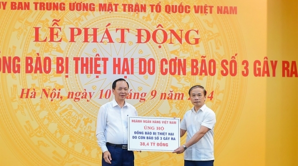 Ngành ngân hàng chung tay khắc phục thiệt hại do bão số 3