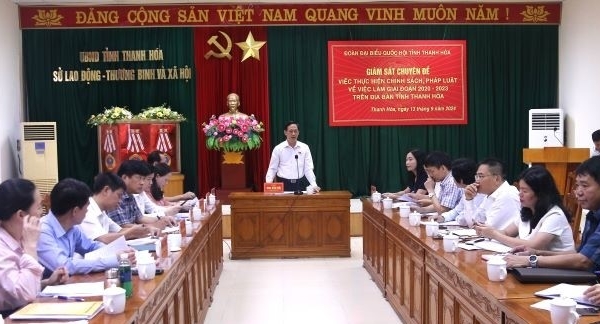 Giám sát việc thực hiện chính sách, pháp luật về việc làm tại Sở Lao động - Thương binh và Xã hội Thanh Hóa