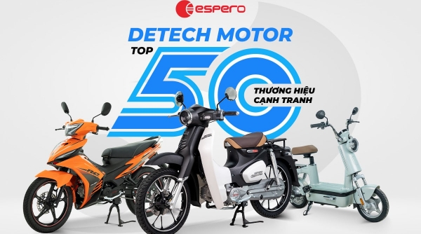 DETECH Motor vinh dự nhận giải thưởng TOP 50 nhãn hiệu nổi tiếng 2024