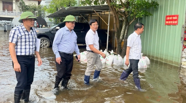 Hà Nội: Khẩn trương khắc phục ngập úng tại Cụm công nghiệp Hà Bình Phương