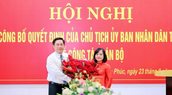 Vĩnh Phúc bổ nhiệm tân Giám đốc Sở Tài chính