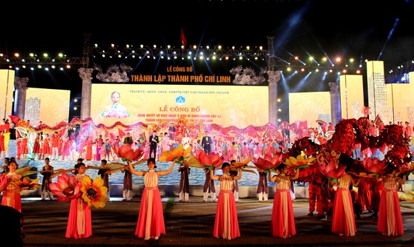 Hải Dương: Lễ công bố thành lập thành phố Chí Linh Hải Dương: Lễ công bố thành lập thành phố Chí Linh