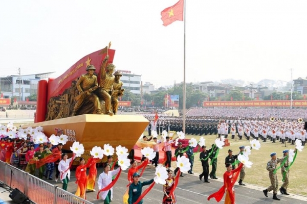Sáng 7/5: Diễu binh, diễu hành kỷ niệm trọng thể 70 năm Chiến thắng Điện Biên Phủ