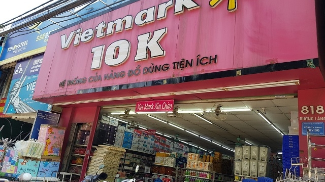 Hệ thống cửa hàng đồ dùng tiện ich Vietmark 10k tại Hà Nội bán hàng không rõ nguồn gốc, không tem mác