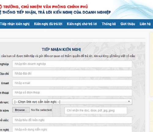 Kịp thời giải quyết các kiến nghị, phản ánh của doanh nghiệp