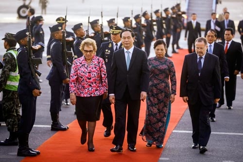 Chủ tịch nước đến Peru, tham dự Tuần lễ Cấp cao APEC - Hình 1