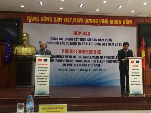 Việt Nam-EU đạt thỏa thuận về Thực thi Lâm luật, Quản trị và Thương mại Lâm sản