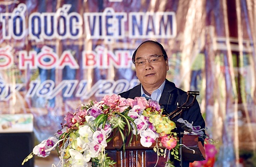 Thủ tướng Nguyễn Xuân Phúc dự Ngày hội Đại đoàn kết toàn dân tộc tại Hòa Bình - Hình 1