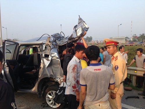 Tai nạn trên cao tốc Hà Nội - Thái Nguyên, 4 người tử vong - Hình 1