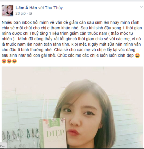 Sau scandal ly dị, hot girl Lâm Á Hân “tranh thủ” bán hàng? - Hình 1