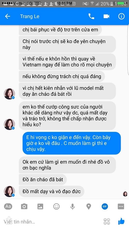Nhiếp ảnh gia Milor Trần tung bằng chứng “tố” mẹ đẻ VNTM đe dọa người mẫu - Hình 2