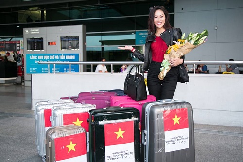 Hoa khôi Diệu Ngọc lên đường tham dự Miss World 2016 - Hình 2