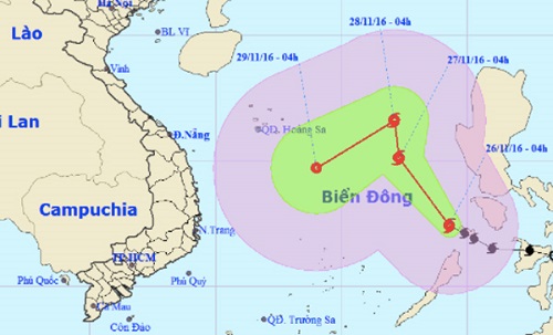 Tin mới nhất về cơn bão số 9 trên biển Đông - Hình 1